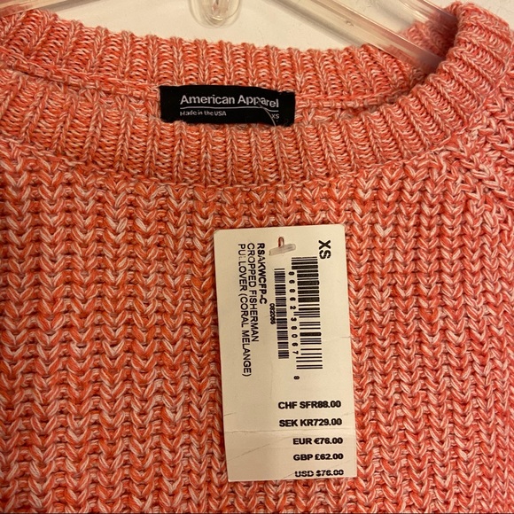 NWT American Apparel Cropped Fisherman Pullover - Picture 6 of 10